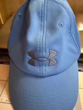 Under Armour Light Blue & White UA Free Fit Baseball Cap